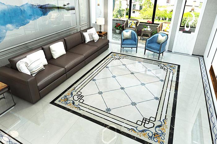 大理石拼花跟瓷砖拼花有何差别呢?