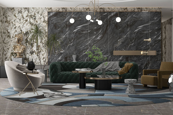 岩板怎么贴墙面、地面湿铺呢